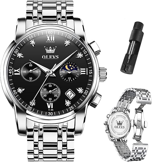 Olevs Luminous Chronograph Watches