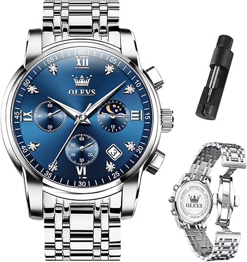 Olevs Luminous Chronograph Watches