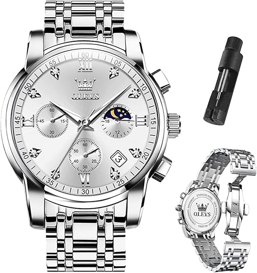 Olevs Luminous Chronograph Watches